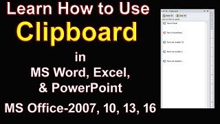 How To Use Clipboard in Microsoft Word, Excel and PowerPoint