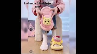 Dép gấu dâu siêu cute - Tổng hợp tiktok #trending #shorts