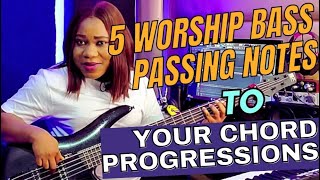 5 worship bass passing notes to your chord progressions