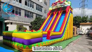 Hot Selling inflatable double lane slide Inflatable obstacle Jumpers Bouncers Castle