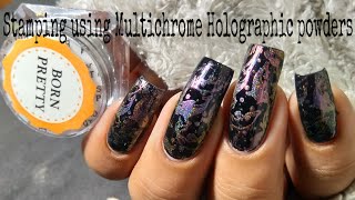 Stamping with Multichrome Holographic Powders (Tutorial)!!!!!