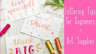 Lettering Tips for Beginners - Best Budget-friendly Art Supplies