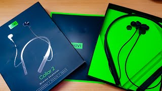 MIVI COLLAR 2B Bluetooth earphones neckband - Review - Unboxing - Battery - Sound - Built quality