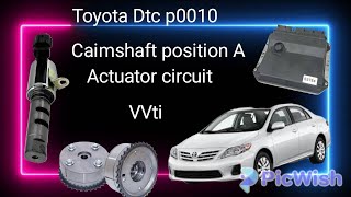 P0010 Caimshaft position 'A' Actuator Circuit Toyota solution problem solve info