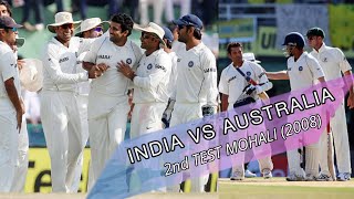 India Vs Australia 2nd Test 2008 Mohali | Sachin Tendulkar Became The Highest Run Scorer in Test