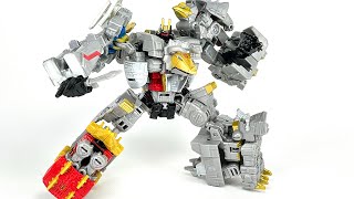 Transformers LEGACY Evolution Core Class Snarl & Dinobots Combined into Volcanicus Chefatron Review