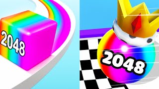 Jelly Run 2048 vs Ball Merge 2048 - Satisfying ASMR Mobile Gameplay...