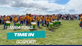 Big Noise Samba Community Group performing at Gosport Vehicle Rally day|Stokes Bay|Hampshire