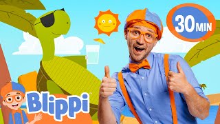 Blippi's Tortoise Song | Dance Party Songs 2024 🎤 Sing and Dance Along 🎶