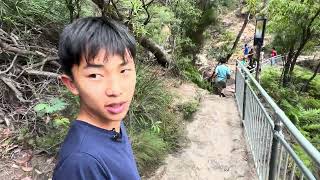 Wentworth Falls Lookout at Blue Mountains National Park, Australia (bonus footage)