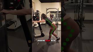 This is how to do glute kickbacks #fitness #motivation