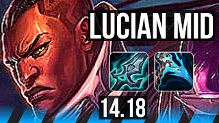 LUCIAN vs YONE (MID) | 8/2/5 | EUW Master | 14.18