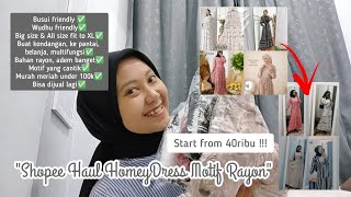 SHOPEE HAUL GAMIS RUMAHAN - ADEM BANGET BAHAN RAYON COCOK BUAT DIRUMAH !!!