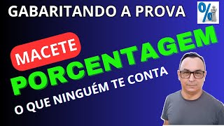 PORCENTAGEM PASSO A PASSO. NÃO ERRE MAIS! MÉDIO E FUNDAMENTAL. É ISSO QUE CAI NA PROVA!