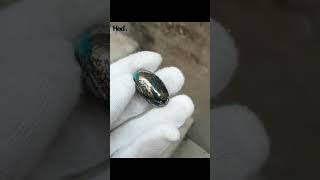 Natural blue pyeite turquoise| Neela shajri feroza | weight: 75Ct-31x28mm #status #shorts #short