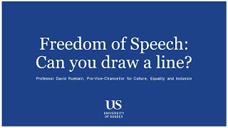 Freedom of speech: can you draw a line?