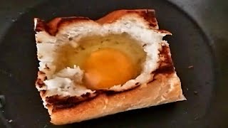 You have an egg and a piece of bread? you can easily make breakfast