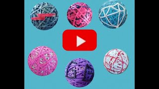 All 8 YouTuber rubber band ball videos in 3 and a half minutes