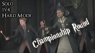 1v4 SOLO HARD MODE Crossed Wands Championship Round - Hogwarts Legacy