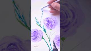 Use Colorpen as Watercolor | Flexible Painting 🎨💜 #colorpen #easydrawing