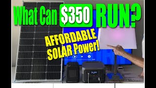 UNBELIEVABLY AFFORDABLE Solar Generator Setup - WHAT will It POWER ?