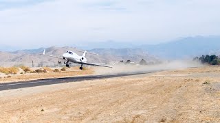 Learjet 28 Ultra Short Takeoff