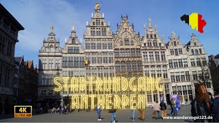 Stadtrundgang durch Antwerpen Belgien Sehenswürdigkeiten und 4K 30 fps UHD) #antwerpen