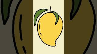 Mango | How to Draw Mango | Mango Drawing | Draw and Color Mango | Draw Mango | Fruit Drawing