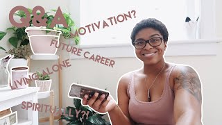 Q&A | living alone, spirituality + future career?