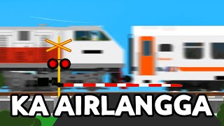 Kereta Api Airlangga || Animasi Sepur Indonesia