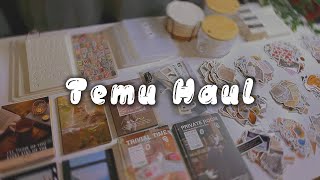 Huge Temu Haul 🐻‍❄️Scrapbook Supplies // ASMR unboxing 🌸