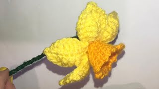 Spring crochet diy spring decorations  crochet daffodil