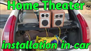 How to install Home theater in Car/Audio system install at home / RK CREATIONS/car modifications