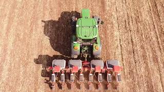 MISIR EKİMİ YAPIYORUM drone ile çekimimi yaptım (John Deere 6130m) (Halit ünlü mibzeri) #bençalışan