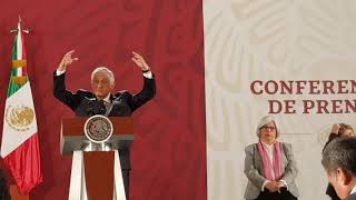 Conferencia de Prensa  Encabezada por el 3 de Me3 Andrés Manuel López Obrador.