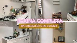 FAXINA COMPLETA NA COZINHA / COMPREI UM ARMÁRIO NOVO PRA COZINHA + DECORAÇÃO 💖🥹😍