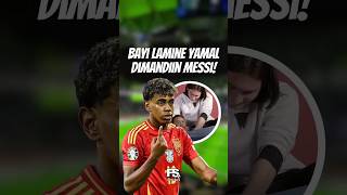 Lamine Yamal Dimandiin Messi Pas 6 Bulan! 😮🫶 #lamineyamal #yamal #football #messi