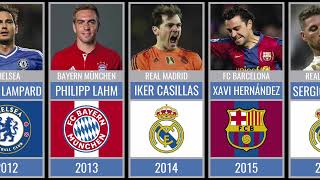 CHAMPIONS LEAGUE WINNING CAPTAINS