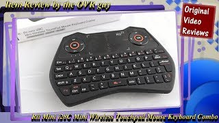 Rii Mini i28C Mini Wireless Touchpad Mouse Keyboard Combo Review