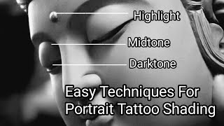 best technique to learn portrait tattoo shading | face tattoo shading ka best tarika begginger watch