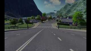 Cities Skylines, Fjordlands Police dash cam, islands and bridges (HD 1920x1200)