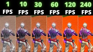 Fortnite 1fps vs 10fps vs 30fps vs 60fps vs 120fps vs 240fps