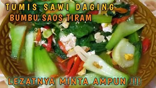 Resep bumbu tumis sawi daging saos tiram