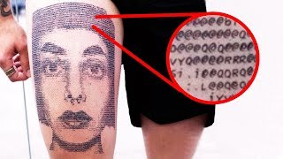 Tattoo Artist Draws Unusual Tattoos Based On The ASCII Computer Code