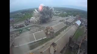 Russian missile destroyed a grain depot in the Dnipro region #Shorts