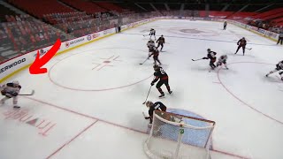 Leon Draisaitl Scores From BEHIND the Goal Line