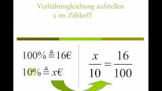 mathe-video.eu zeigt: Mathe-hilfen zur Prozentrechnung: Prozentwert berechnen