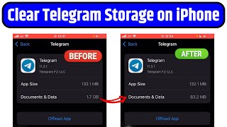 How to Clear Telegram Storage without Uninstalling Telegram on iPhone | Telegram Storage Clean iOS