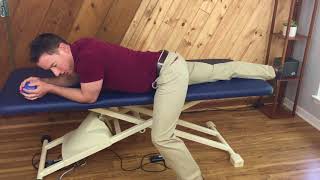 Psoas hip flexor self-release and stretch for back pain