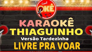 Karaokê 🎤 Thiaguinho - Livre pra voar (Versão Tardezinha)